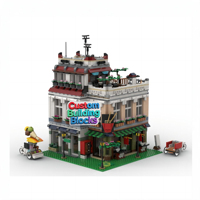 Modèle de boutique de bubble tea de la série Street View, jouet de construction en blocs, OEM/ODM acceptable