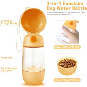 Botella de Agua Portátil para Perros, Ecológica, de Plástico, 400 ml, para Viajes y Actividades al Aire Libre, Superventas - Product Image 3