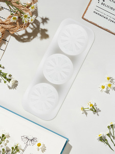 Custom Logo 3-Cavity DIY Handmade Pastry Silicone Orange/Lemon <b>Slice</b> Shape Decoration Chocolate <b>Cake</b> Soap Mold - Product Image 6