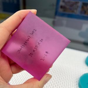 Gemmes de saphir rose cultivées en laboratoire à facettes brutes pour pierre de bricolage - Product Image 6