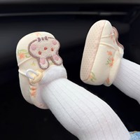 Chaussures pour filles automne-hiver, doublées de polaire, épaisses et chaudes, chaussures pré-marche, chaussures en coton, semelle souple, mignonnes, nouveau-né, cordon de serrage, pur coton
