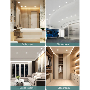 Aigostar 4.8W IP65 LED Downlight incasso soffitto impermeabile occhi di toro 6500K luce bagno di illuminazione vanità bagni vanità vanità - Product Image 5