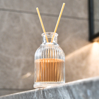 Bouteille en verre décorative ronde pour diffuseur de parfum à bâtonnets – Offre Spéciale