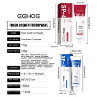 Dentifrice Probiotique Ultra+ Blanchissant SP-4 pour la Santé des Gencives - Menthe Fraîche Anti-Taches - Pack Économique 120g