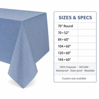 Nappe Jacquard Géométrique Personnalisée 100% Polyester Imperméable Anti-taches Tissée pour Maison, Hôtel, Dîner, Fête