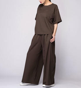 Tenue <span class=keywords><strong>de</strong></span> travail estivale pour femme, manches courtes, couleur marron, pour salon <span class=keywords><strong>de</strong></span> beauté et hôtel, tenue <span class=keywords><strong>de</strong></span> technicienne en pédicure, matière polyester, pour club <span class=keywords><strong>de</strong></span> santé - Product Image 5