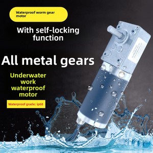 <span class=keywords><strong>Moteur</strong></span> DC à engrenages à vis sans fin étanche IP68 12V 24V 80W autobloquant à couple élevé 5840-42, <span class=keywords><strong>moteur</strong></span> submersible pour robotique sous-marine - Product Image 2