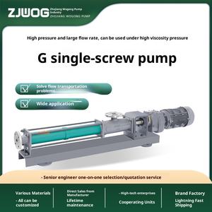 G Type Screw Pump G30-1 Stainless Steel 304 High Pressure Filter Press Feed Pump OEM <strong>PAM</strong> Dosing Pump 100m/h Flow Rate Sewage - Product Image 2