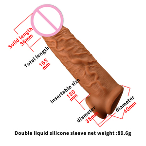 Girlspower, extensor de pene de silicona reutilizable, funda suave para pene para la salud sexual de los hombres, retraso en la eyaculación, Agrandamiento del pene - Product Image 2