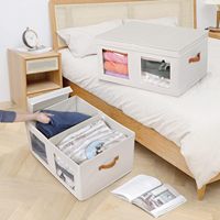 Boîtes de rangement modernes pliables en tissu, grandes, empilables, avec couvercles, organisateurs de placard, paniers cubes durables