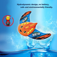 Lot de 2 Jouets Hydrodynamiques Raie du Diable, Planche à Roulettes Aquatique, Accessoire de Jeu Sous-Marin pour Enfants, Idéal pour Piscine et Plage en Été