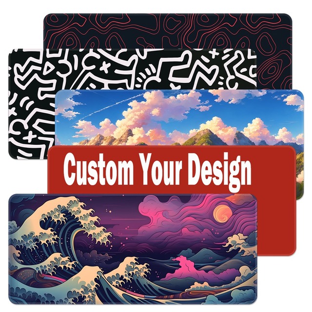 High Quality Custom Anime Gaming Mouse Pad Desk Pad Polyester Fabric MousPad Gaming Mat Deskmat Sublimation Gaming Mousepad