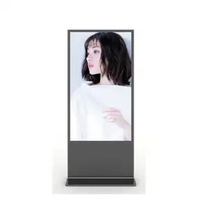 Free CMS android system 43inch 49inch 55inch lcd monitor digital signage totem kiosk advertising machine