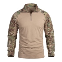T-shirts tactiques camouflage imperméables de haute qualité, respirants, unisexes, pour l'entraînement en plein air, polyester/coton, toutes saisons