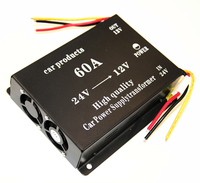 Meilleur prix Convertisseur DC-DC 60A 80A 100A 24V 12V Onduleur de puissance Convertisseur de fréquence Transformateur d'alimentation Abaisseur Buck avec ventilateur