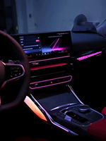 Kit d'éclairage d'ambiance pour console centrale style cristal pour BMW Série 3 Série 4 G20 G22 - Amélioration de l'éclairage intérieur de voiture