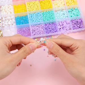 <b>Clay</b> Beads Assortment 6600pcs Round Polymer DIY Bracelet Making Jewelry Craft Kit For Kids And Adults Multicolor <b>Set</b> - Product Image 4
