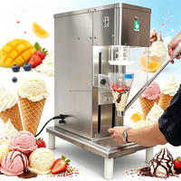 Machine à glace électrique commerciale 750W en acier inoxydable pour magasin et centre commercial