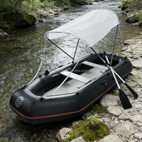 Bateau de pêche gonflable en PVC Hailebao, moteur électrique/à essence 4HP, capacité 5 personnes, pour la dérive, le surf, le ski nautique, lacs, rivières