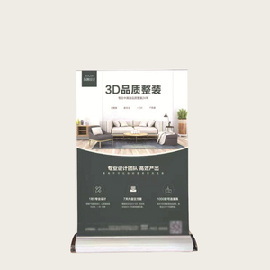 Xách tay Mini A3/A4 bảng Top Hợp kim nhôm <span class=keywords><strong>Roll</strong></span>-up hiển thị đứng máy tính để bàn nhỏ Sao Poster đứng triển lãm in mini - Product Image 5