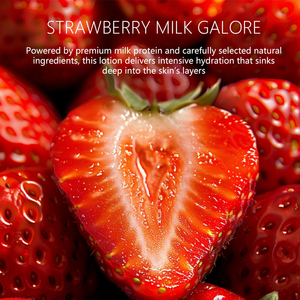 Loción Corporal de Marca Privada, Cruelty-Free, con Niacinamida, Hidratante, Aclarante, No Grasosa, con Aroma a <span class=keywords><strong>Leche</strong></span> de Fresa para Mujeres - Product Image 5