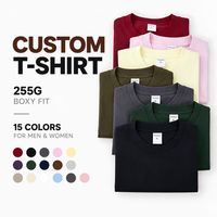 100% Katun Sablon Sutra Kustom Rajutan Padat Ramah Lingkungan Bernapas Streetwear Boxy Oversized Heavyweight