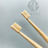 Brosse à dents en bambou naturel à poils de sanglier biodégradable écologique zéro déchet