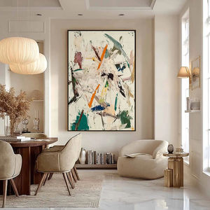 Dondurulmuş Koşu Dokulu Soyut Impasto Yağlıboya Tablosu Soyut Kanvas Modern Duvar Sanatı El Yapımı Resim Galeri Ev Duvarları Dekoru için - Product Image 2