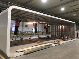 40ft 20FT กลางแจ้งขนาดเล็ก prefab บ้านทำงานเคลื่อนที่ออฟฟิศกระท่อมแอปเปิ้ลบ้านกระท่อมขนาดเล็กทันสมัย - Product Image 5