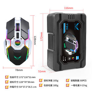 Souris de jeu sans fil ZeroDate 3200Dpi, rétroéclairée RGB, rechargeable, pour PC, ordinateur portable, bureau, Esports - Product Image 5