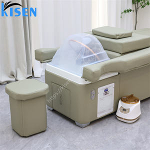 Kisen confortable <span class=keywords><strong>canapé</strong></span> salon de coiffure allonger lavage chaise électrique Massage japonais tête Spa shampooing bol lit avec tête thérapie - Product Image 1