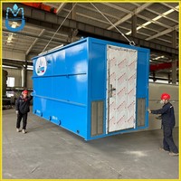 Usine de traitement des eaux usées intégrée en conteneur portable avec modèles MBR, bases de support pour navires de service offshore, bioréacteur