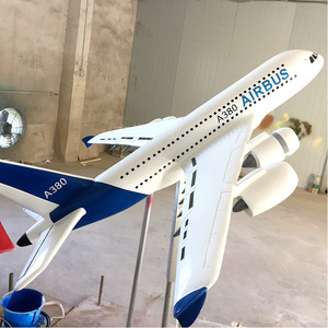Modèle d'avion Airbus A380 en résine et fibre de verre pour exposition, fabricant Hui Zhou - Product Image 2