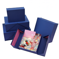 Boîte cadeau rigide à double porte magnétique, pour la Saint-Valentin, portefeuille, vêtements, emballage cadeau d'entreprise, logo personnalisé, vente en gros