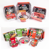CB61 8700ml Full Steam Pan Deep Prestige Barbecue Verpackungsbehälter Silber Aluminium Einweg-Backblech Hochzeits-Speisebehälter