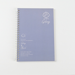 A5 B5 tùy chỉnh xoắn ốc máy tính xách tay 60 trang 80gsm giấy với tái chế <span class=keywords><strong>PP</strong></span> Bìa Mở thiết kế phẳng - Product Image 3