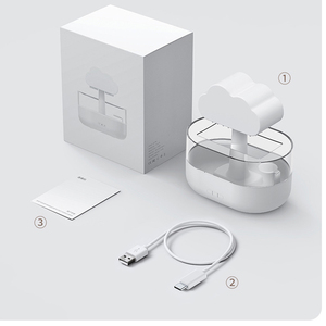 Ultrasonic Essential Oil Purifier air Humidifier Factory Custom logo Wholesales Mushroom <strong>Raindrop</strong> Rain <strong>Cloud</strong> Aroma <strong>Diffuser</strong> - Product Image 5