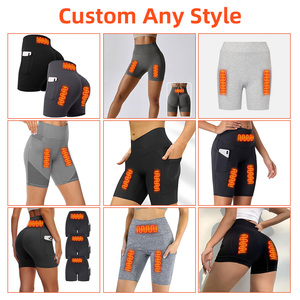 Pantalones Cortos de Ciclismo Eléctricos de Lujo para Mujer, Pantalones Cortos de Yoga Elásticos de Cintura Alta, Pantalones Cortos de Yoga de Alta Calidad para Clima Frío - Product Image 3