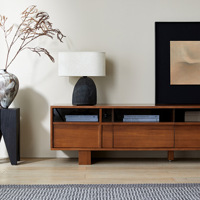 Dreamhause Hotel Mobilier de salon Meuble TV en bois massif Buffet de rangement en bois