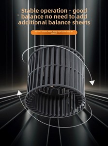 Hochleistungs-Elektro-Kunststoff-Mehrblatt-Tangentialventilatorrad Geräuscharmer Betrieb für Kanallose Mini-Split-Systeme Zuhause - Product Image 5