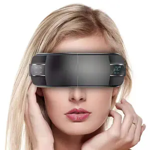 Massageador de olhos sem fio, vibração aquecida e portátil, massageador para os olhos com quente, novo, 2021