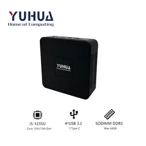 Yuhua 게이밍 미니 PC 코어 I5 12 13 프로세서 DP HD-MI2.0 지원 4K 고화질 Win11 미니 PC