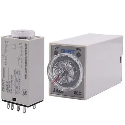 CHINT JSZ6-4 JSZ6-2 H3Y-4 H3Y-2 with Base Power On time Delay Relay DC 12V 24V AC 220V 1S 5S 10S 60S Time Relay Switch