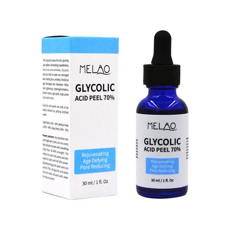 60% Glycolic एसिड और लैक्टिक एसिड रासायनिक छील-IntenseHydroxy एसिड एक्सफ़ोलीएटिंग मुँहासे त्वचा की देखभाल के लिए इस्तेमाल किया