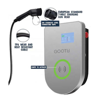 Type B Protection contre les fuites Ev Chargeur OCPP1.6 Wifi ou 4G MID Meter 7kw 32A 40A AC EU Standard Type 2 Pour Commercial