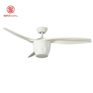 factory price pure copper motor energy saving LED light ceiling fan with lamp