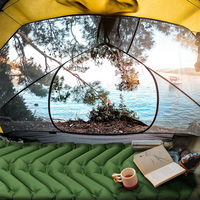 Matelas pneumatique de camping à pompe à main personnalisé OEM Tapis de couchage confortables et polyvalents