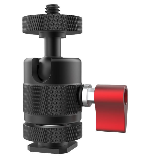 Adjustable 360 Degree Rotating Ball Head Hot Shoe Mount With 1/4 Thread For DJI GoPro Action Camera Accessories