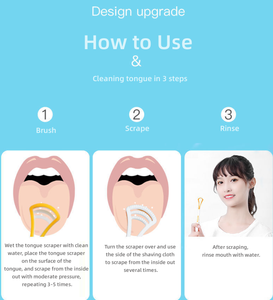 18cm boyutu Formulo plastik PP + TPR malzemesi ağız bakımı hijyen Freshing nefes dil temizleyici kazıyıcı - Product Image 6