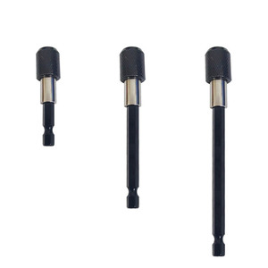 Adaptateur de tige de perceuse hexagonale à embout noir à dégagement rapide et auto-verrouillant, connecteur de tournevis allongé, lot de 3 pièces - Product Image 3
